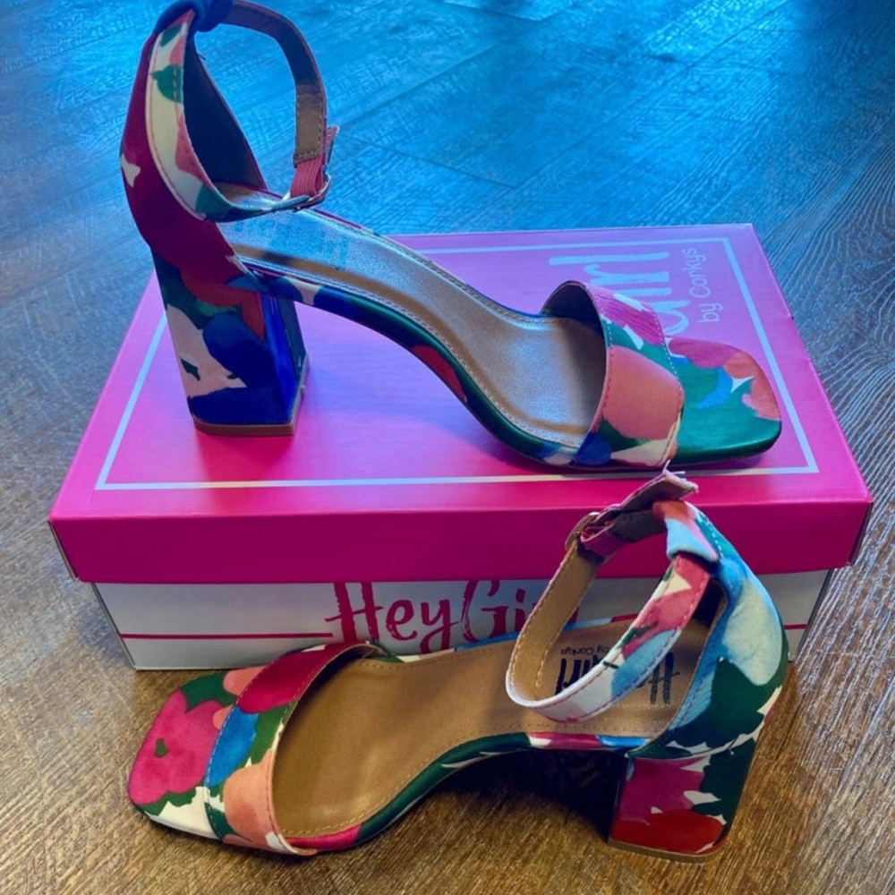 Corkys One in a Melon Floral Heels